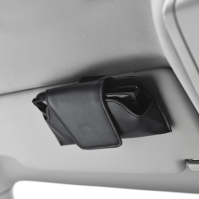 Car-Mounted Glasses Holder, Glasses Case, Car Sun Visor Storage Clip, Multifunctional Sunglasses Holder, Advanced Driver's Accessory