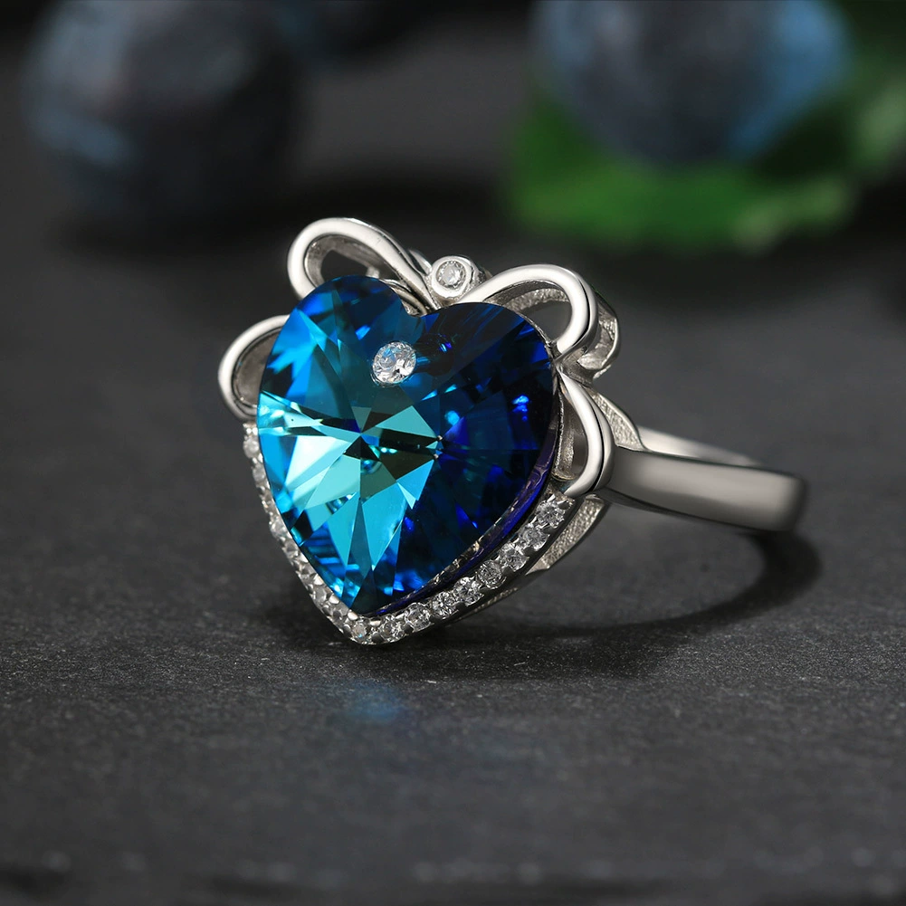 Новинка May’s Shangda новые элементы Swarovski любовь высококачественный кристаллов светлая роскошь женское стерлинговое серебро кольцо