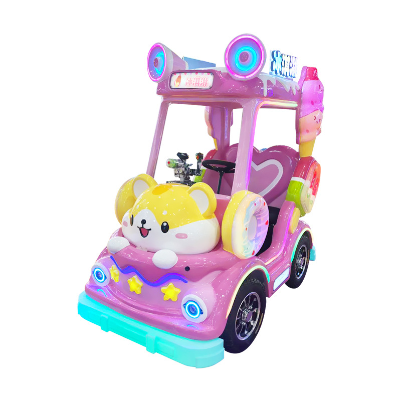 Plaza de cabina de helado nuevo modelo para padres e hijos coche de choque eléctrico se puede sentar en la plaza de adultos coche de atracción luminoso
