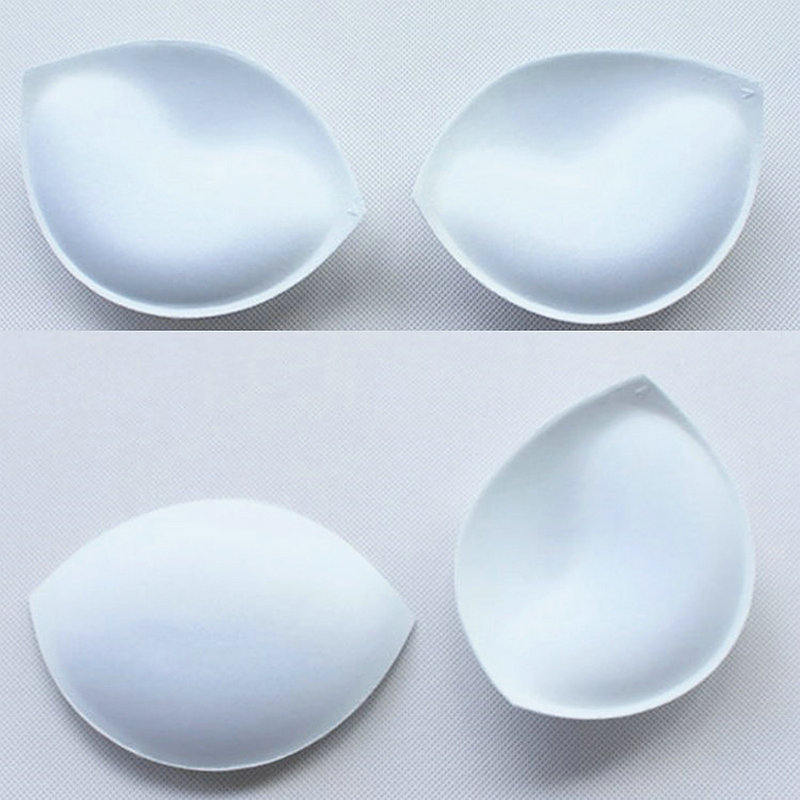 Wholesale swimsuit bikini thickened push-up sponge breast pad insert bra underwear dumpling-shaped mold cup