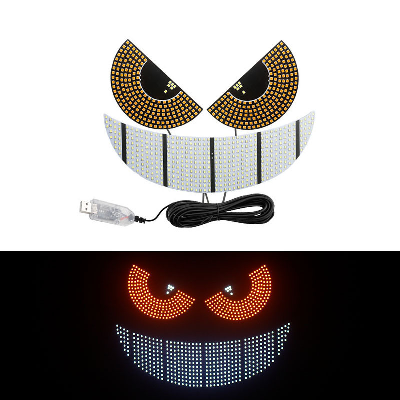 新製品 USB 11 モード車の LED 装飾ライト修正カジランビッグアイデビルアイライトパーソナライズされた装飾|undefined
