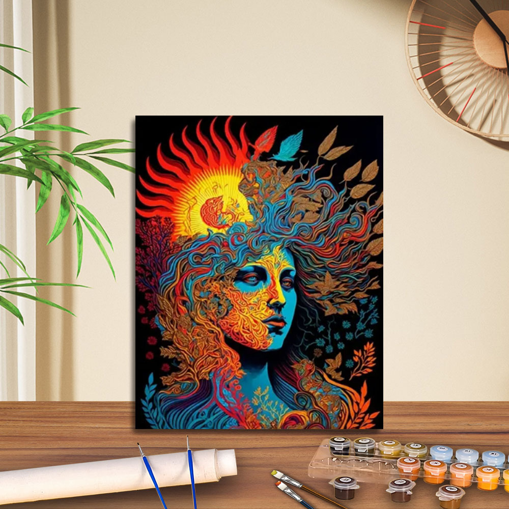 Transfronterizo jitdiy agente de pintura al óleo digital fabricantes al por mayor artesanal amazon pintura al óleo decorativa barraca de relleno