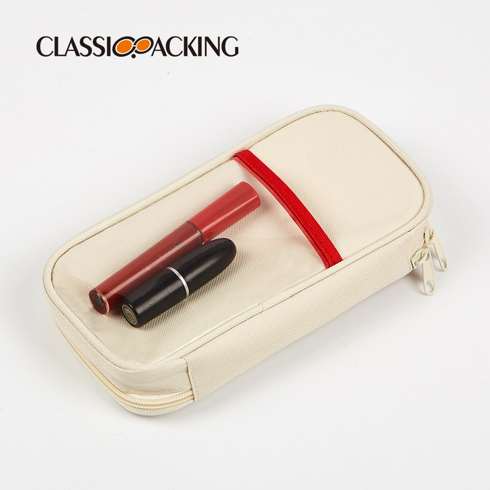 Estilo coreano simple bolsa de papelería de gran capacidad bolsa de lápiz de múltiples capas caja de papelería linda bolsa de papelería se puede imprimir logo