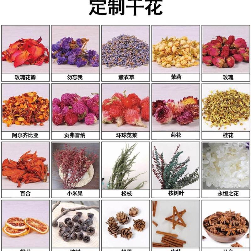 Energía de cristal de banano de hierro negro Yilan flores secas de banano de cera de flores para dormir en el hogar velas de fragancia de dormitorio