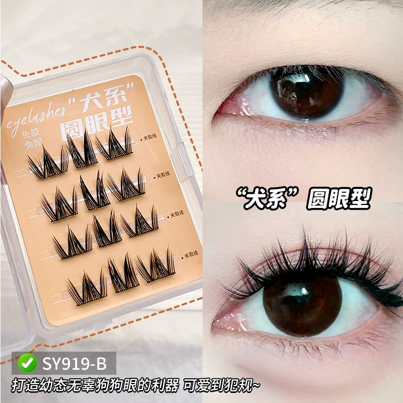 False eyelashes LMLTOP — individual clusters & set styles, assorted tools and glue options