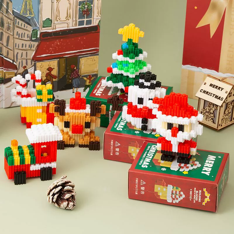Christmas конструктор для мальчиков и девочек, игрушка, подарок на день рождения, мелкие детали, ()