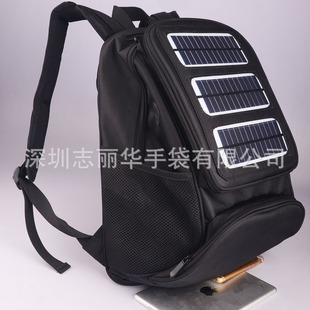 Production 5W Solar Charging Bag Solar Charging Backpack Charging Mobile Phone Charging Tablet Factory