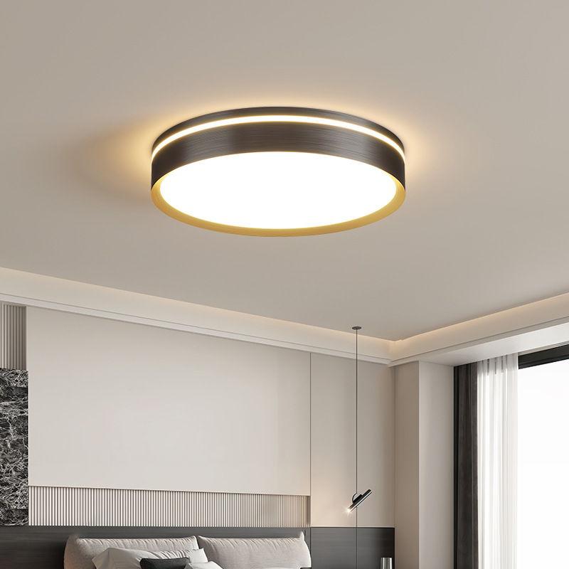 Protección ocular de espectro completo, lámpara de sala de estar, lámpara principal, lámpara de techo minimalista de estilo italiano, lámpara de dormitorio de atmósfera simple moderna, lámpara de Zhongshan