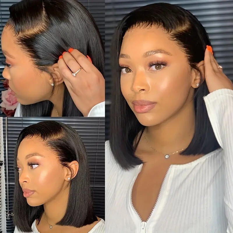 Lace Front Wig Vietnam Bone Straight Bob Human Hair Wigs Short Bob Hair