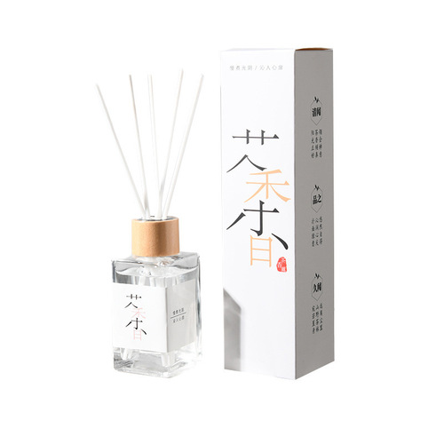 Tea-flavored essential oil flameless incense for boys' bedrooms, long-lasting room, household, car fragrance, toilet air freshener