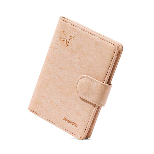 rfid anti-theft simple multi-card slot travel document holder European and American fashion cross-border retro multi-functional ticket passport bag