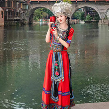 少数民族服装女苗族广西壮族瑶族彝族表演服饰土家族旅拍写真服饰