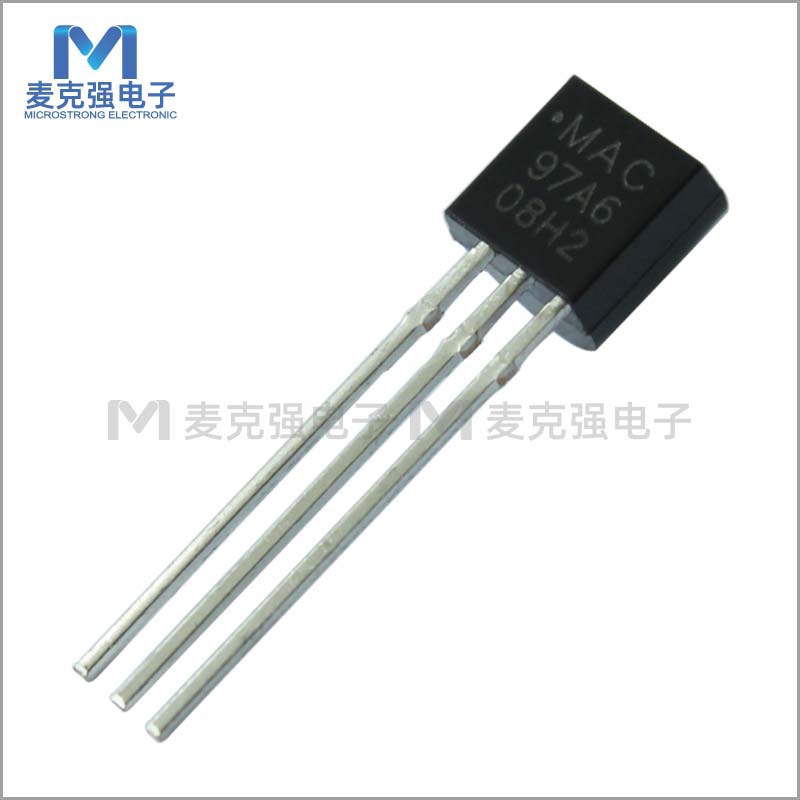 直插双向可控硅MAC97A6 TO-92 400V 插件式晶闸管 电子元器件