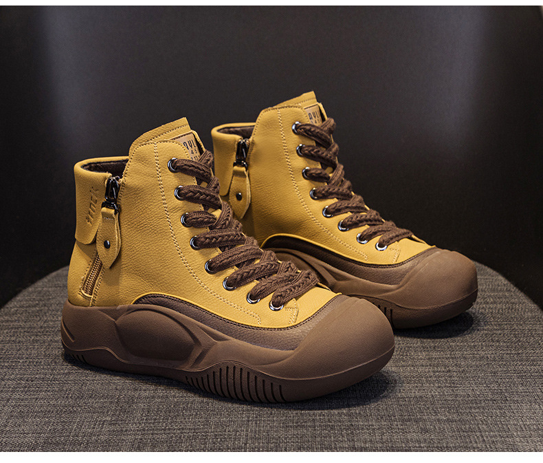 Women's Dad 2026 Autumn New Retro Lightweight Trendy Platform Thick-soled Height-increasing Casual Fashion Women's Shoes_vogvips.com