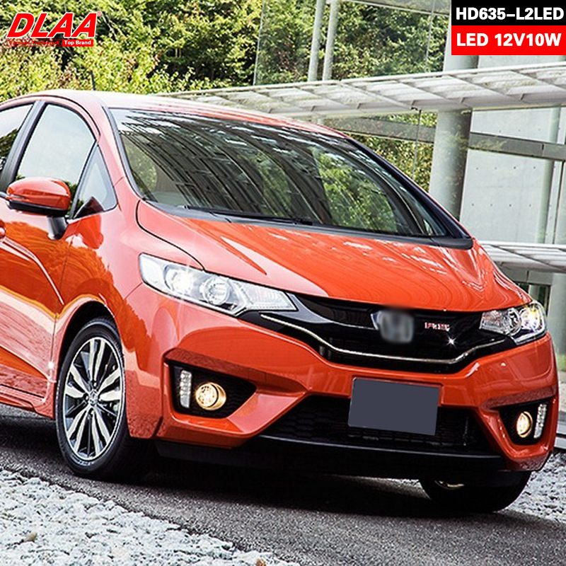 Aplicable a Honda 14 15 16 años Fit RS LED Niebla delantera GK5 Renovación de la luz diurna de la barra delantera