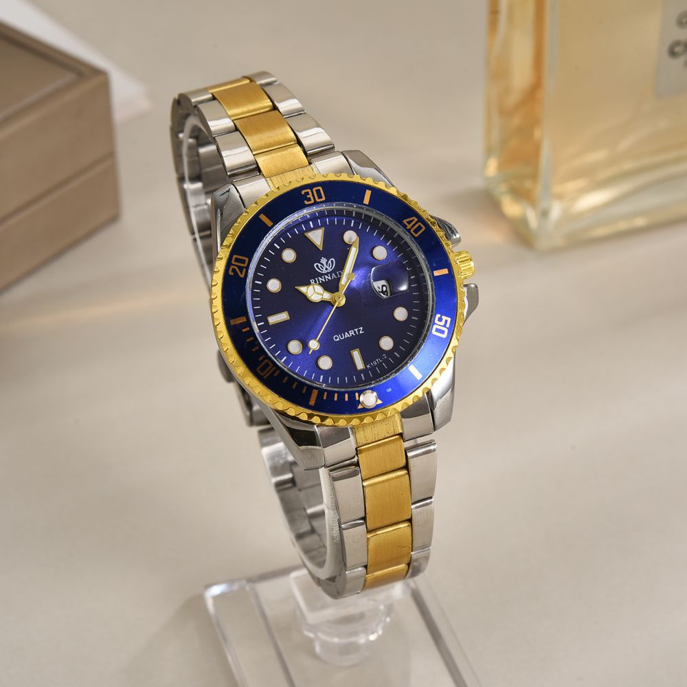 Green Ghost Black Ghost Water Ghost Series Relojes impermeables de moda Pareja Cinturón de acero Reloj automático no mecánico para hombres y mujeres del mismo estilo