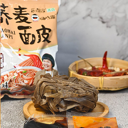 Hi Chi Japanese Soba Noodle Skin 118g*10 Pack, Sesame Paste Flavor, Non-Fried Instant Quick-Eat Ready-to-Boil with Meal Packet