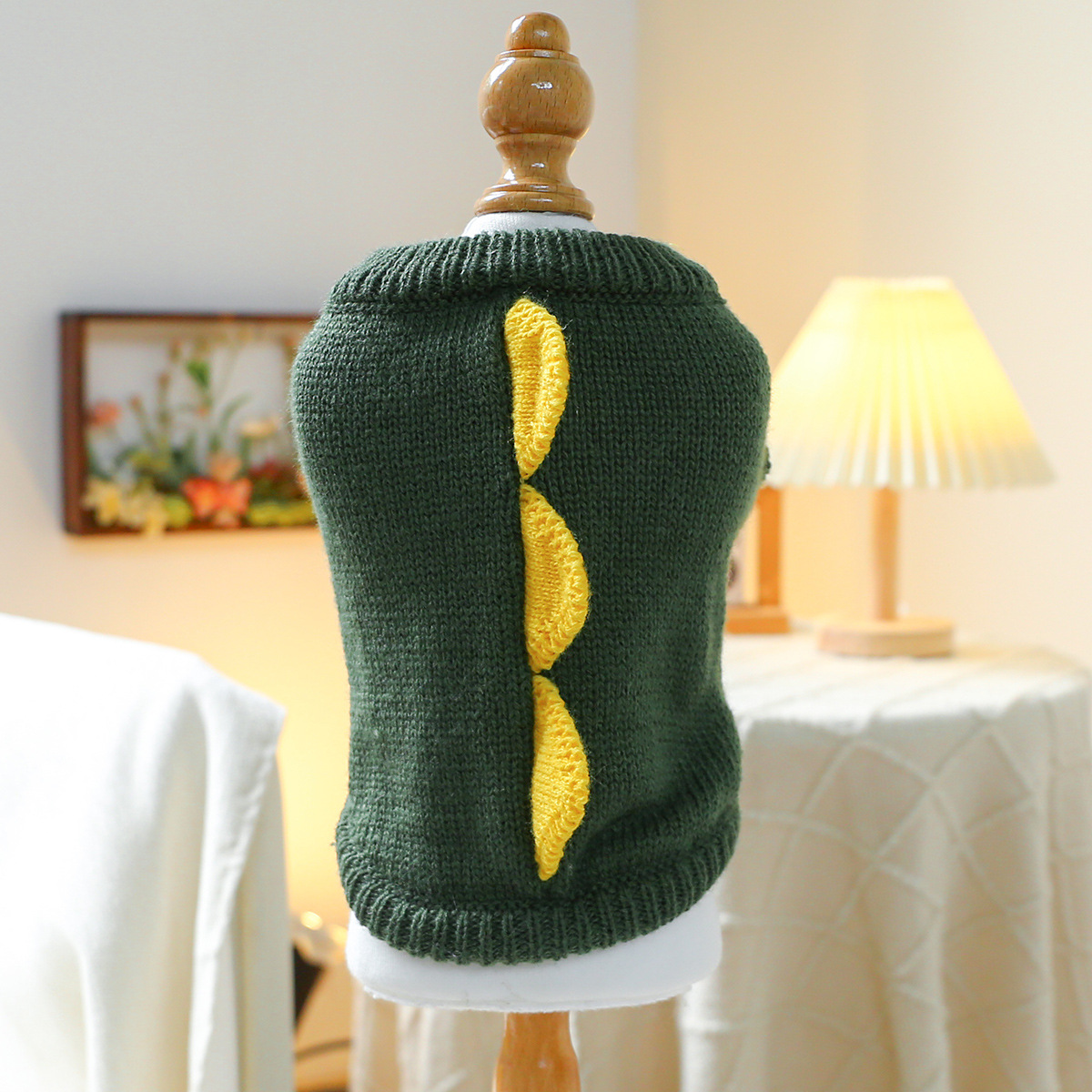 Suministro directo de fábrica otoño e invierno nuevo cálido y cómodo perro suéter ropa para mascotas gato ropa flores y flores suéter