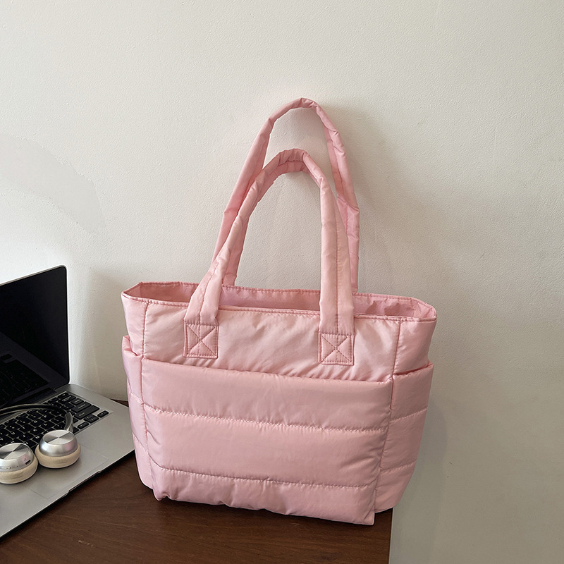 Amazon bolso de mujer de gran capacidad, ropa de algodón ligera de alta gama, chaqueta de plumón, bolso especial de yoga y fitness, bolso de viaje image 12