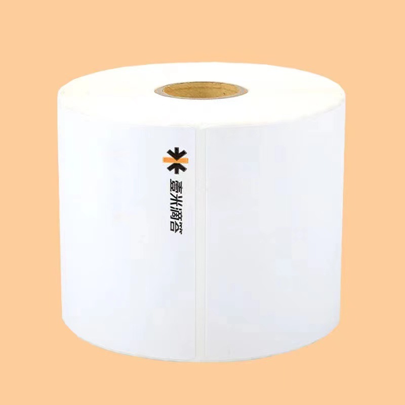 Un Metro garrapata en blanco 75*90 Express Logistics Sub-Single portátil de escritorio de papel de impresión térmica etiqueta autoadhesiva