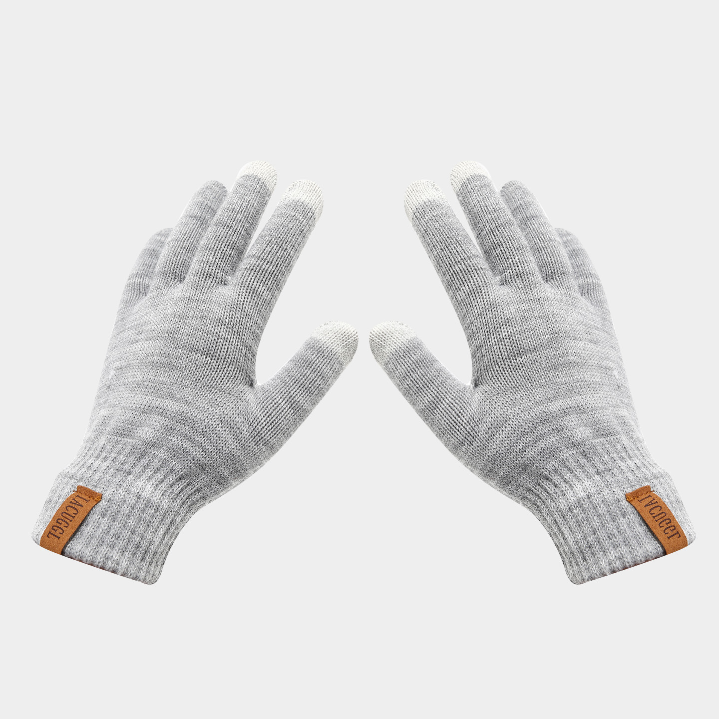 Winter Strickset Für Damen Und Herren Mit Lederpatch Mütze Schal_voghion.com