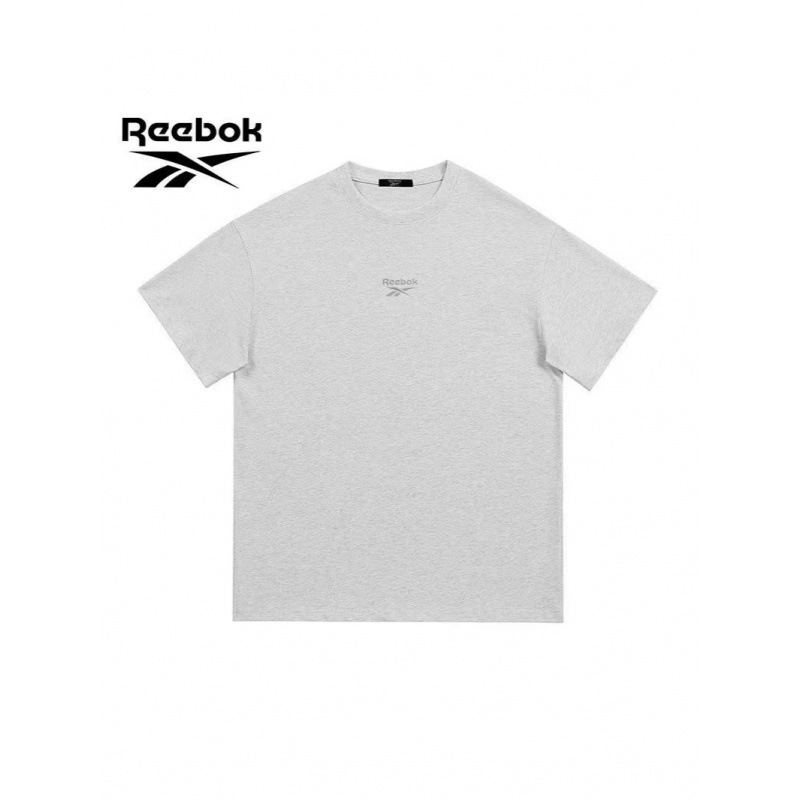 Reebok Classic Pure Cotton Loose T-Shirt with Complete Tags, Versatile Retro Plant Floral Imitation Embroidery Casual Short-Sleeve T-Shirt