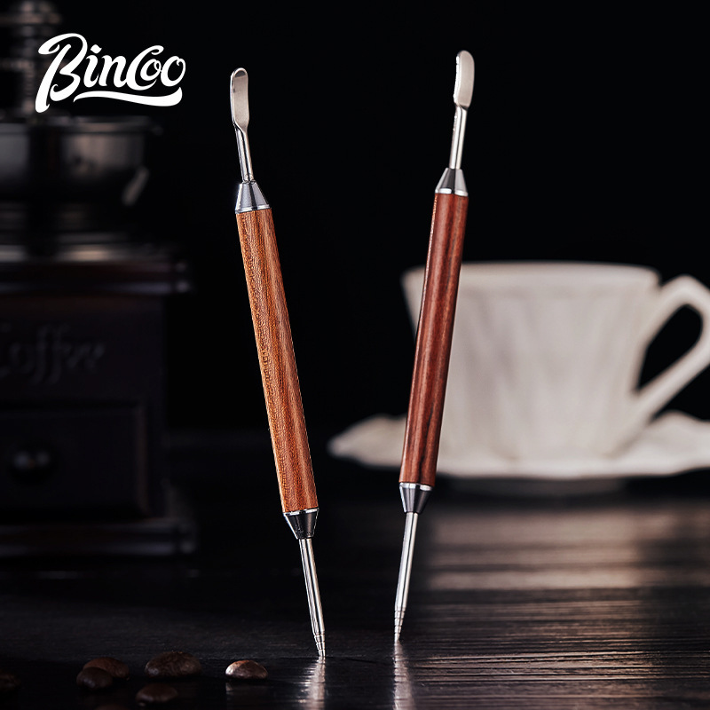 Bincoo Rosewood flower card cloth powder machine coffee flower mould coffee appliance fancy coffee tool accessories