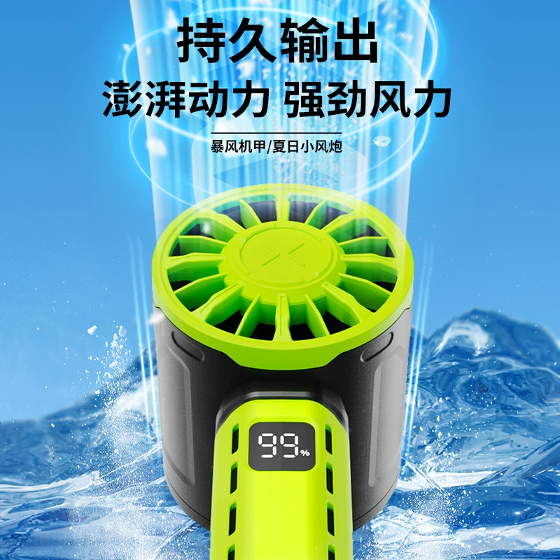 Портативный мини-вентилятор Mecha на USB, мощный ветер, длинная батарея, маленькая воздушная пушка
