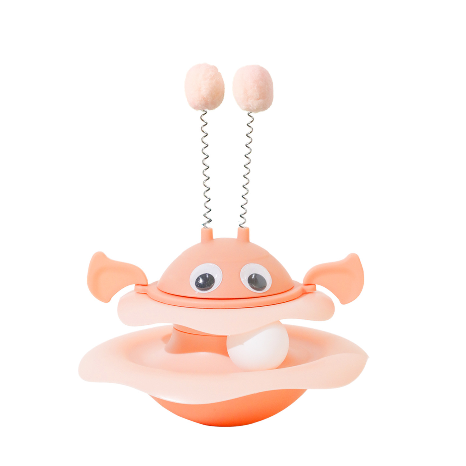 Original abeja torbellino disco de juego giratorio gatito auto-hi alivio de aburrimiento disco giratorio gato resistente a la mordida y arañazos juguetes para gatos