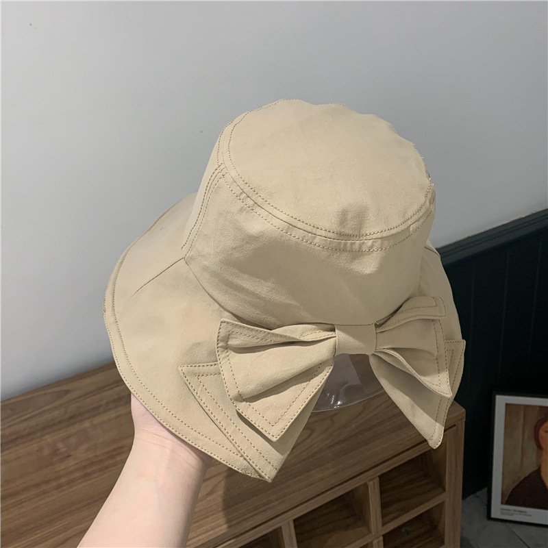 Korean Bow Sunshade Sunscreen Fisherman Hat display picture 4