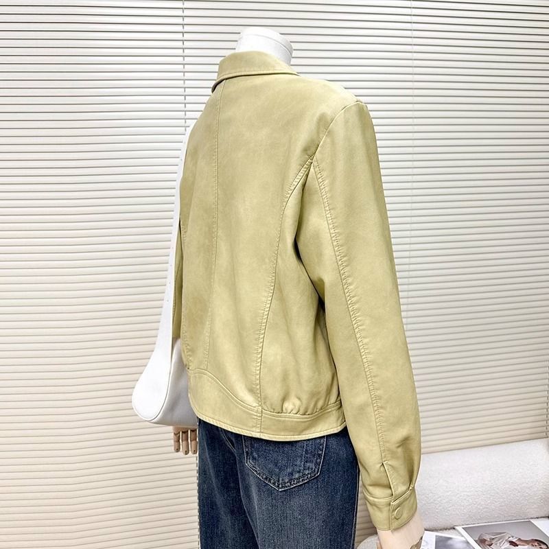 Spring Style Motorcycle Style Leather Jacket 2025 Sweet and Cool Casual Loose Versatile New Small Leather Jacket for Women Spring Style Motorcycle Style Leather Jacket 2025 Sweet and Cool Casual Loose Versatile New Small Leather Jacket for Women