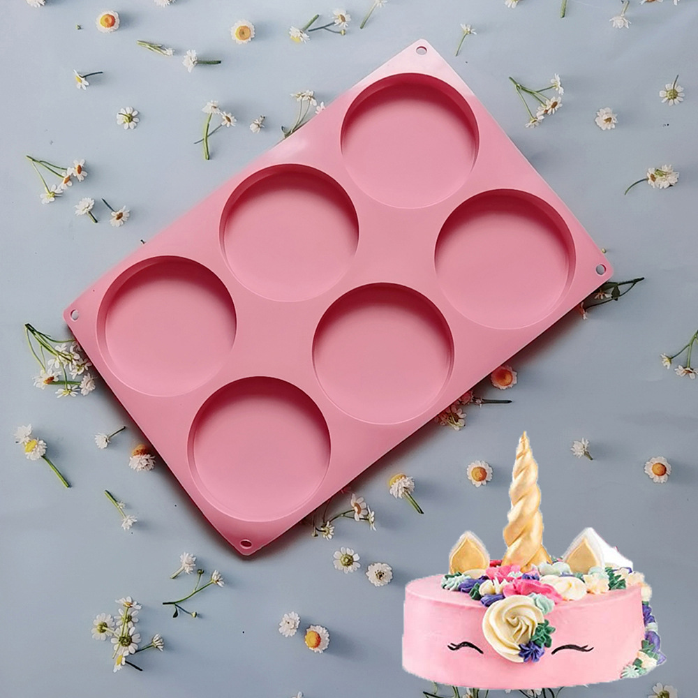 6 discos 153 pastel chocolate molde de silicona molde de postre decoración de pastel de cocina horneador Ma Green