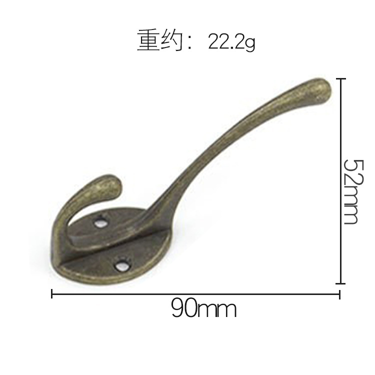 Ropa antigua gancho gabinete armario gancho aleación accesorios de baño gancho super fuerte gran gancho al por mayor
