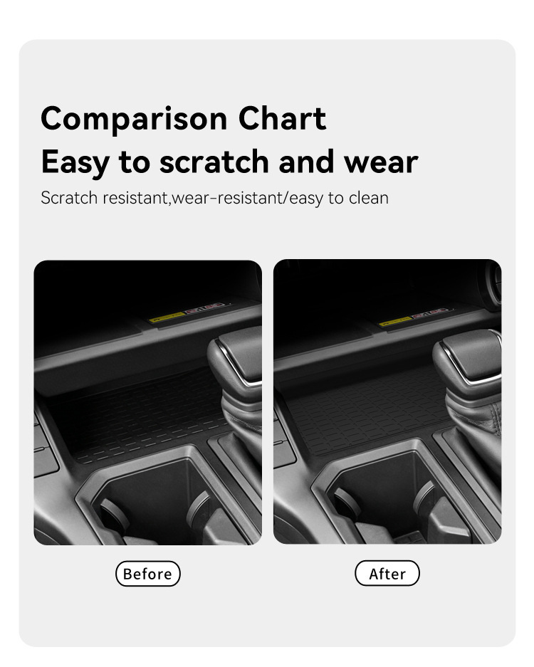 Suitable for 26 Models of Toyota Rav4, Central Control Storage Mat, Silicone Protective Anti-Slip Mat, Special Modified Accessories for Automotive Products