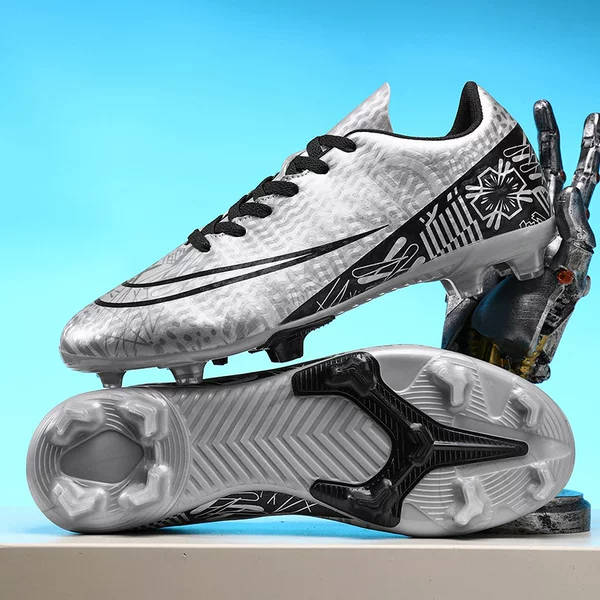 Cross-border delivery of new football shoes for men and women, low-top long-studded AG artificial turf TF cleats, professional football shoes for students