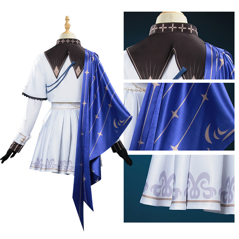 Mingchao ファビィ cos 服隠し海修道院司祭五つ星共鳴者アニメゲームコスプレ衣装 cos 服|undefined