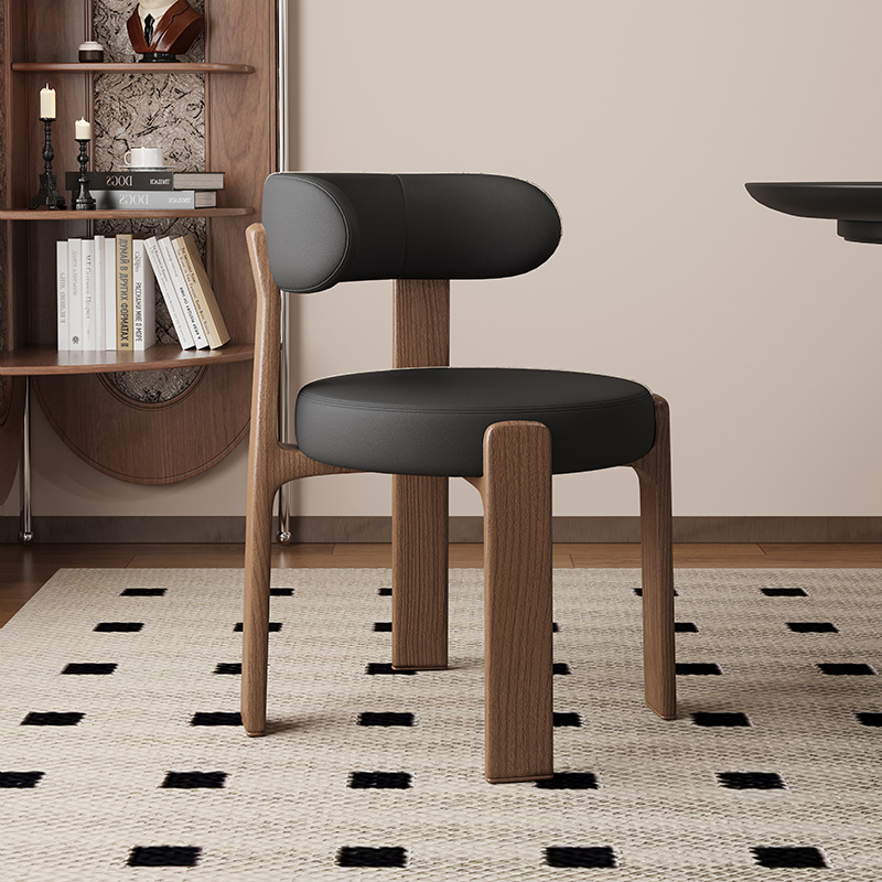 Sillas de comedor de madera sólida retrógrada francesa sillas de comedor de estilo medieval sillas de diseño de alta calidad sillas de respaldo nórdicas