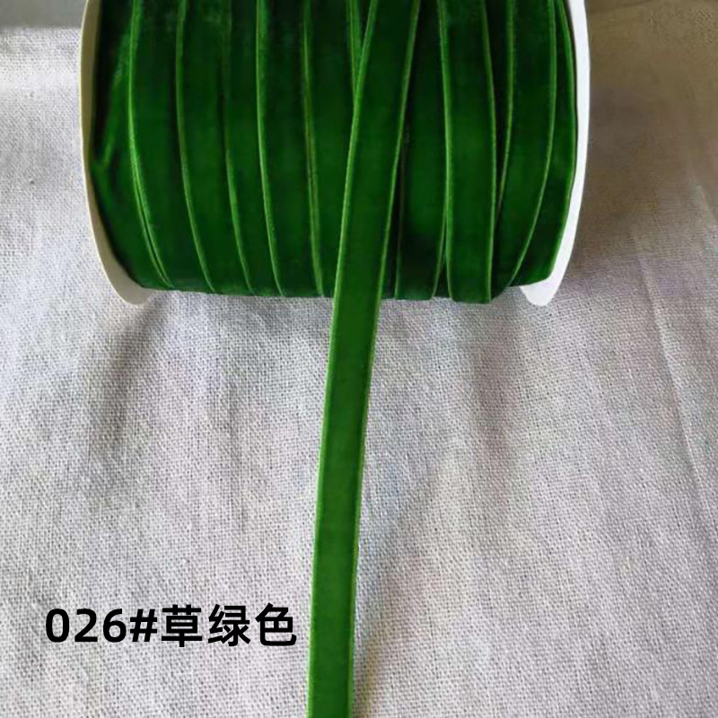 Nylon no elástico cinta de terciopelo de color cinta de terciopelo flocado cinta de tela cinta de lana arco ropa de bricolaje