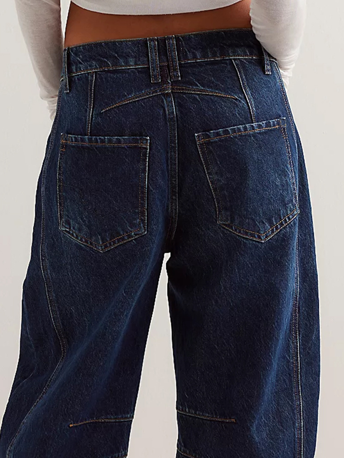 2023 New Cross-Border European And American Hot-Selling Fashion Casual Wide-Leg Loose Jeans For Women Mid-Low Waist_ecoleips.com