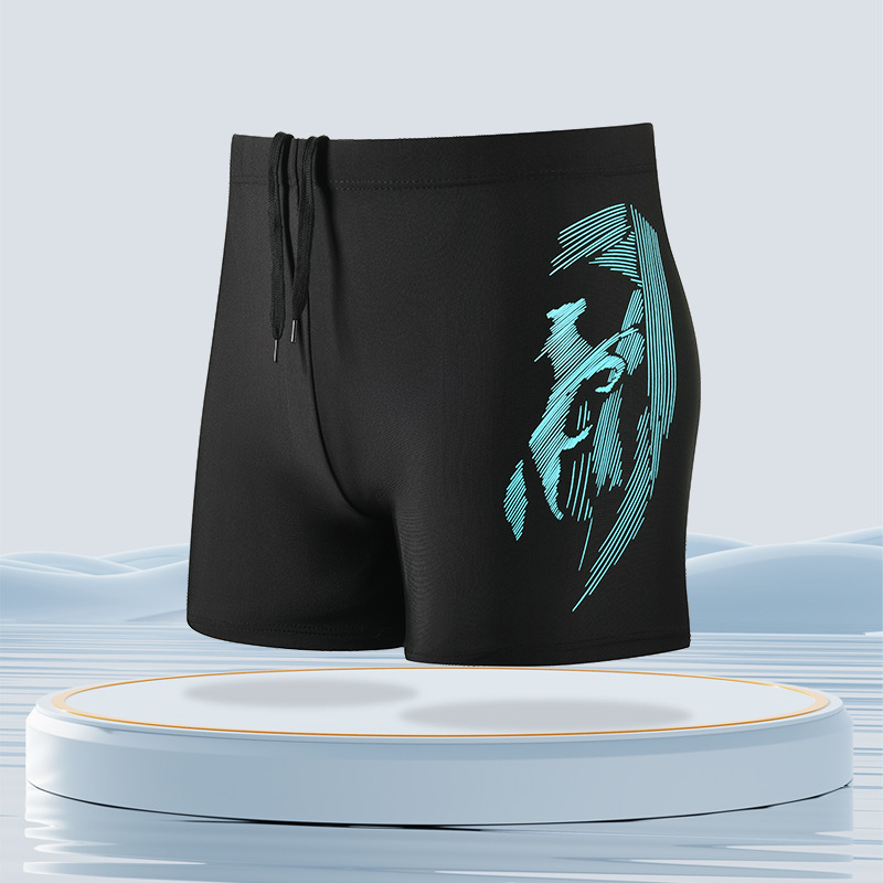 Nuevos pantalones de baño para hombres, pantalones de baño para adultos, pantalones de baño para hombres, pantalones de baño de ángulo plano de secado rápido, pantalones de baño para hombres, 5 puntos