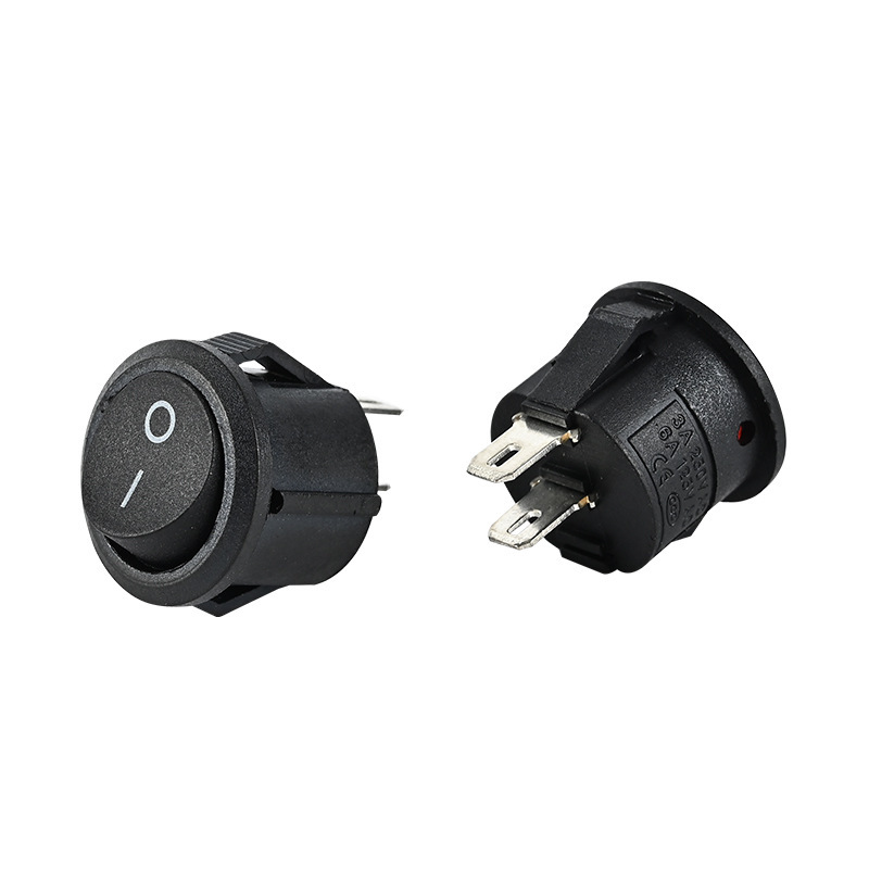Interruptor de tipo barco kc11 15 mm, círculo superior e inferior, círculo completo, pequeño círculo, dos pies, interruptor basculante, tipo barco image 4