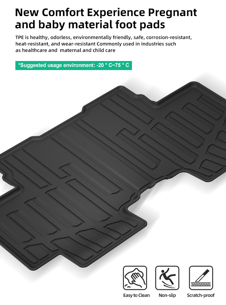 Suitable for 25 Models of Geely Ex2 Car Floor Mats, Tpe Floor Mats, All-Weather, Model-Specific Floor Mats, Cross-Border