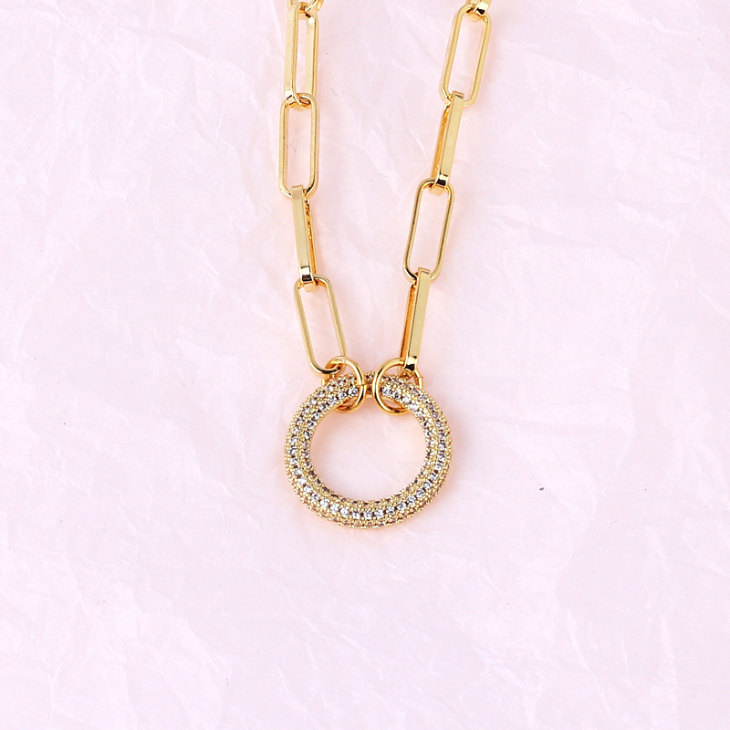 Holiday, Daily Occasion Copper Material Simple Style Solid Color Copper Inlay Zircon Women's Bracelets Necklace