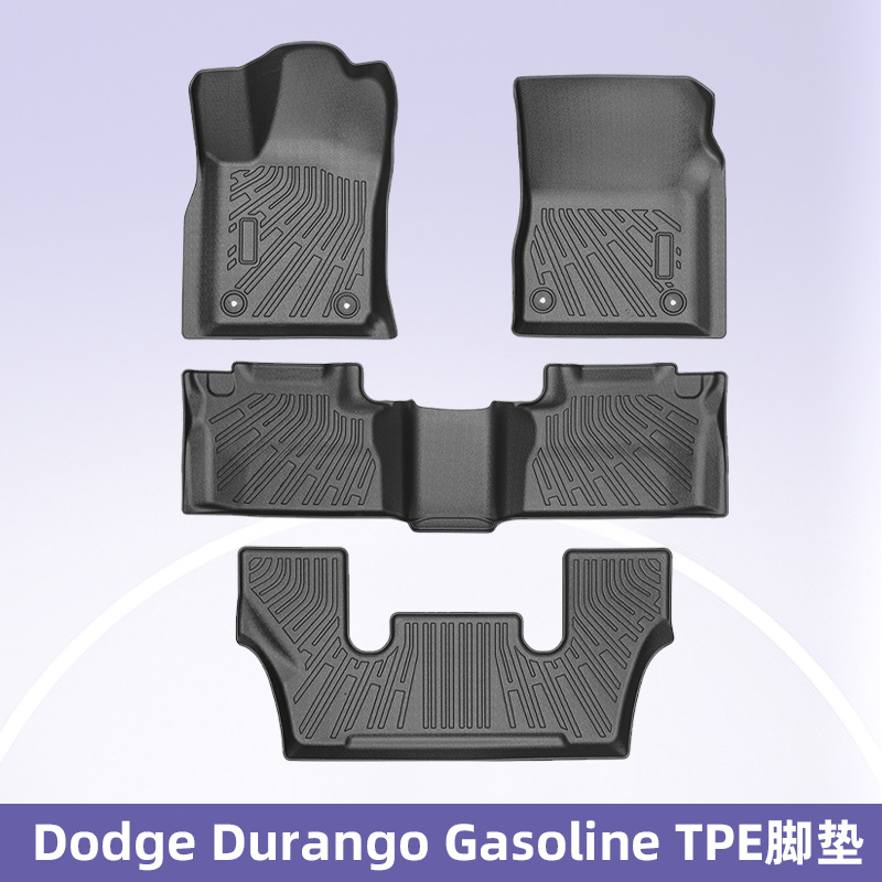 Aplicable a Dodge Durango 2016 - 2024 combustible 3D todo el tiempo material TPE almohadilla para los pies almohadilla del maletero