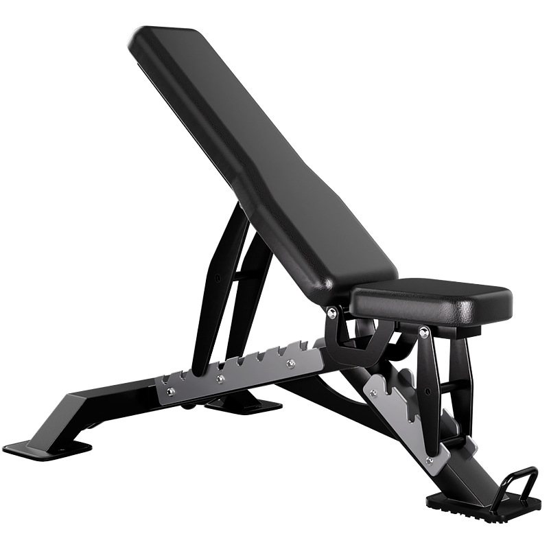 Silla de ejercicios multifuncional profesional para hombres con taburete de empuje horizontal plano ajustable