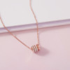 Necklace stainless steel, pendant, accessory, does not fade, simple and elegant design, internet celebrity