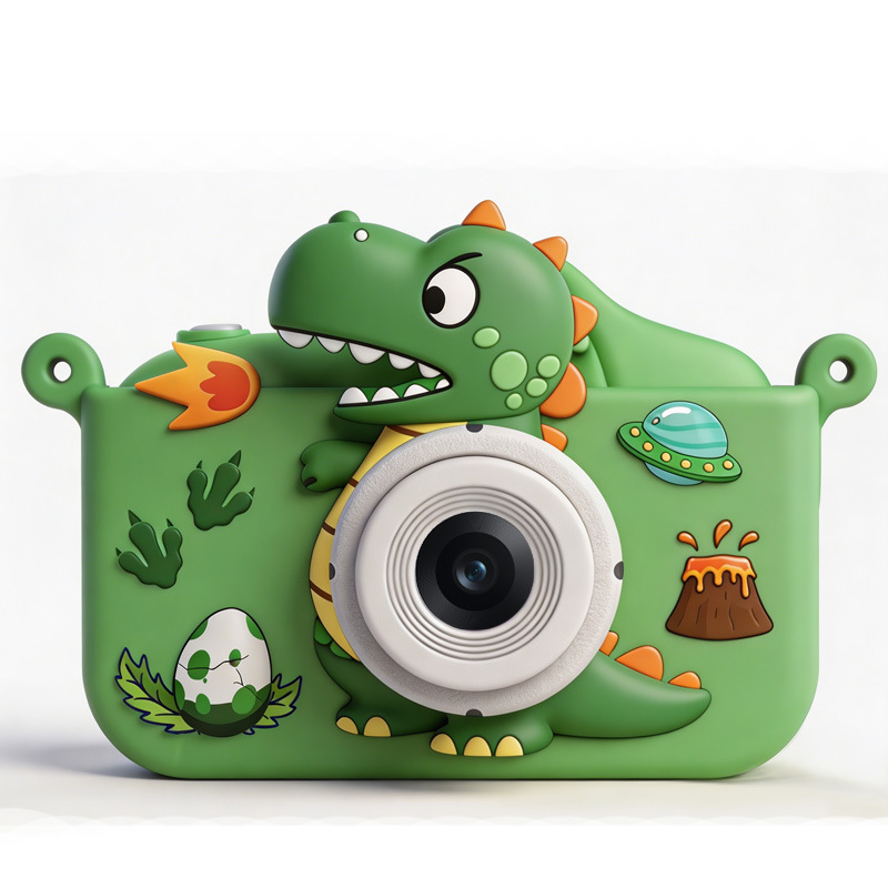Green little dinosaur-HD dual camera
