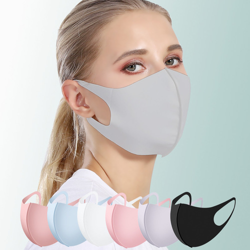 Summer Sun Protection 3D Adult Bike Riding Breathable Ice Silk Fabric Mask Black Fashion Cross-border Mask Women Wholesale