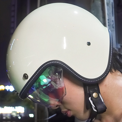 3/4 Helmet Summer Personalized Retro Half Helmet ORZ Harley Retro Helmet for Men and Women Half Helmet Electric Bicycle