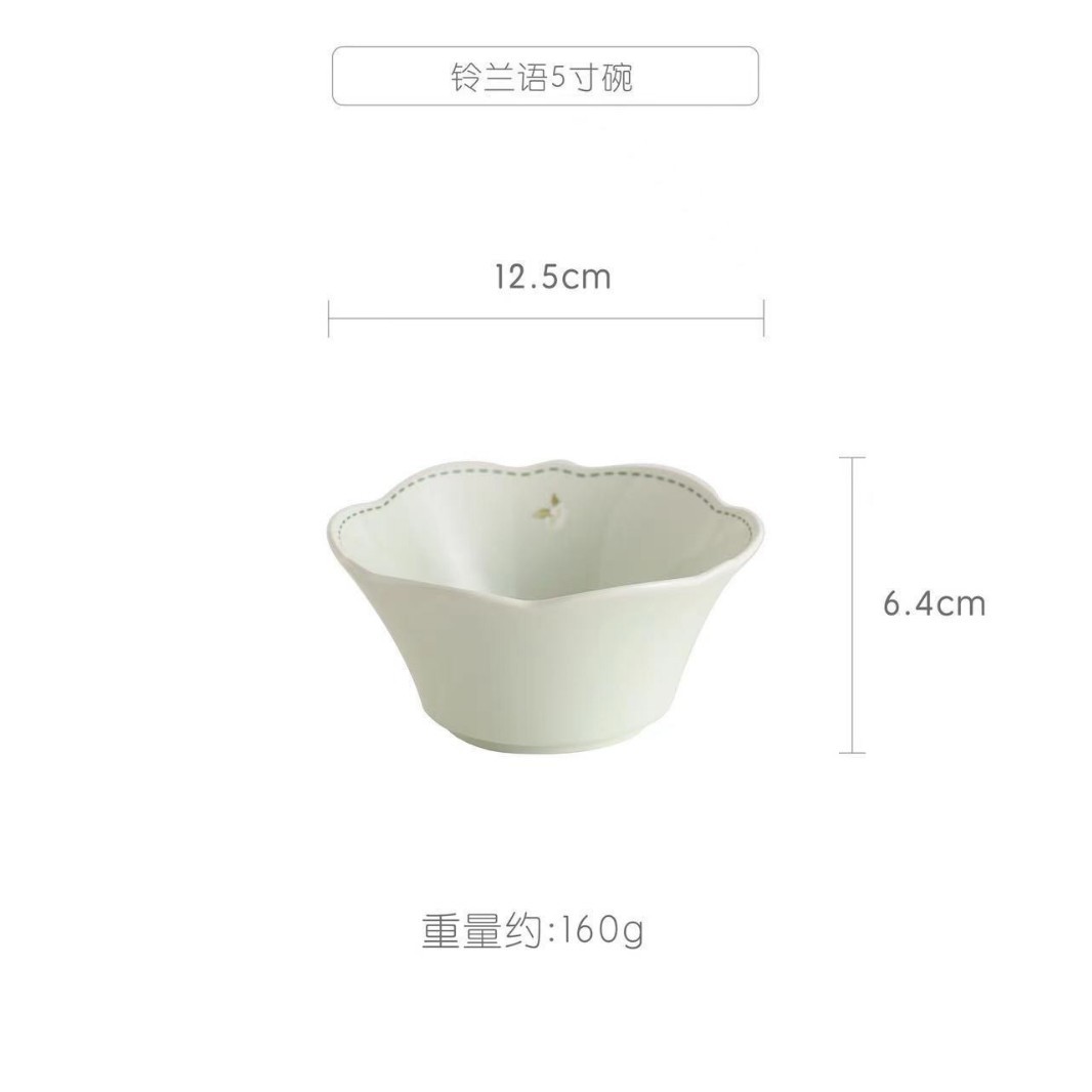 계곡의 백합-5 인치 그릇/봄/48/상자
